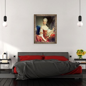 Tablou inramat - Martin II Mytens - Arhiducesa Maria Amalia Habsburg-Lothringen, 1746-1804, 60 x 80 cm - Img 3