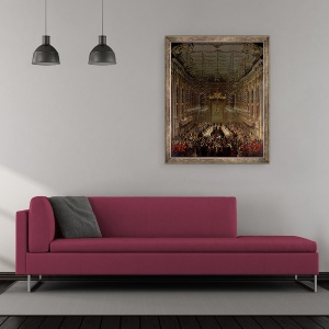Tablou inramat - Martin II Mytens - Banchet in Redoutensaal, Viena, 50 x 60 cm - Img 2