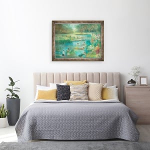 Tablou inramat - Mary Kuper - inotatori, 60 x 80 cm - Img 3