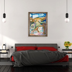 Tablou inramat - Mary Kuper - Mica Sirena, 70 x 90 cm - Img 3