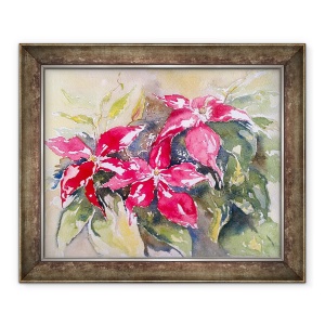 Tablou inramat - Mary Smith - Clematis visiniu, 50 x 60 cm