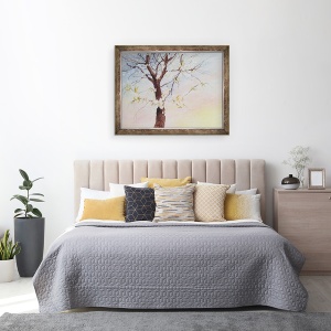 Tablou inramat - Mary Smith - floare de cires alb, 60 x 80 cm - Img 3