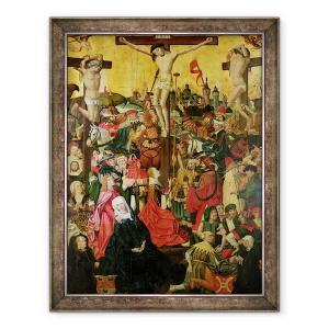 Tablou inramat - Master of Hamburg - The Crucifixion, 70 x 90 cm
