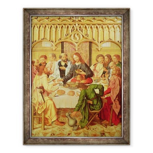 Tablou inramat - Master of the Evora Altarpiece - Cina cea de Taina, 70 x 90 cm