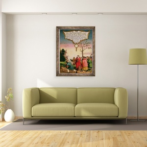 Tablou inramat - Matthias Gerung - Hristos ii invata pe discipolii sai, 70 x 90 cm - Img 2