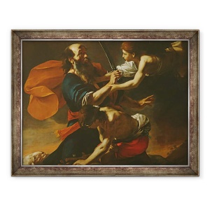 Tablou inramat - Mattia Preti - Sacrificiul lui Isaac, 70 x 90 cm
