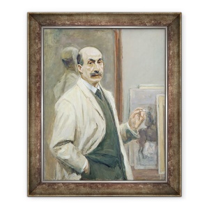 Tablou inramat - Max Liebermann - Autoportret, 50 x 60 cm