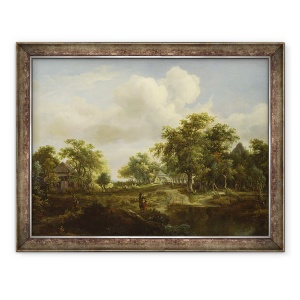 Tablou inramat - Meindert Hobbema - O poiana a padurii, 70 x 90 cm