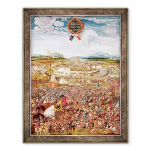 Tablou inramat - Melchior Feselen - Alesia asediata de Iulius Cezar 101-44 i.Hr., 60 x 80 cm