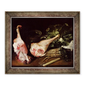 Tablou inramat - Michel-Honore Bounieu - Masa de bucatarie, 50 x 60 cm