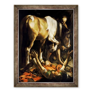 Tablou inramat - Michelangelo Merisi da Caravaggio - Conversia Sfantului Pavel, 70 x 90 cm