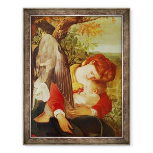 Tablou inramat - Michelangelo Merisi da Caravaggio - Odihneste-te in zborul spre Egipt, 70 x 90 cm