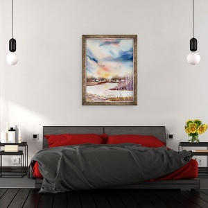 Tablou inramat - Neela Pushparaj - Cer mare, 60 x 80 cm - Img 3