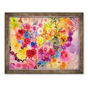 Tablou inramat - Neela Pushparaj - garoafe rosii, 60 x 80 cm
