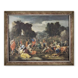Tablou inramat - Nicolas Poussin - Adunarea de Mana, 60 x 80 cm