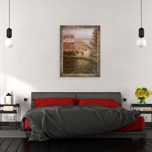 Tablou inramat - Nikolay Nikanorovich Dubovskoy - Inundatii in Sankt Petersburg, 60 x 80 cm - Img 3