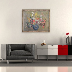 Tablou inramat - Odilon Redon - Flori, 50 x 60 cm - Img 2