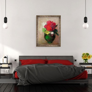 Tablou inramat - Odilon Redon - Poppy Rosu, 60 x 80 cm - Img 3