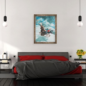 Tablou inramat - Ophelia Redpath - Ceaiul este egal cu sustinerea in timp, 60 x 80 cm - Img 3
