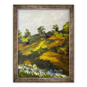Tablou inramat - Patricia Brintle - Bleuets un Trouin, 70 x 90 cm
