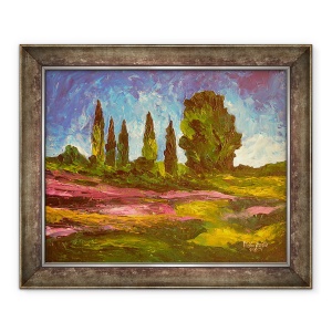 Tablou inramat - Patricia Brintle - Lavandrele infloresc, 50 x 60 cm