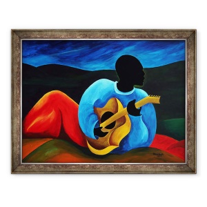 Tablou inramat - Patricia Brintle - Ti-Jean le chitariste, 60 x 80 cm