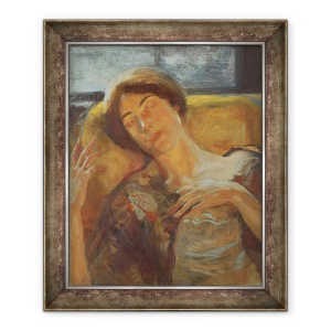 Tablou inramat - Paul Albert Besnard - Cap de femeie, 50 x 60 cm