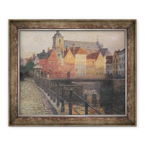 Tablou inramat - Paul Albert Steck - Quai de la Paille, 50 x 60 cm