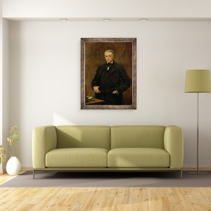 Tablou inramat - Paul Baudry - Alphonse Peyrat 1812-91 1883, 70 x 90 cm - Img 2