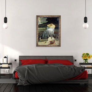 Tablou inramat - Paul Camille Guigou - Spalatoare langa rau, 60 x 80 cm - Img 3