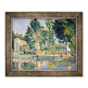 Tablou inramat - Paul Cezanne - Jas de Bouffan, piscina, 70 x 85 cm