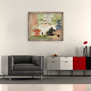 Tablou inramat - Paul Cezanne - O Olympia moderna, 70 x 85 cm - Img 2