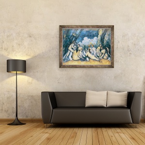 Tablou inramat - Paul Cezanne - Saldarii mari, 70 x 90 cm - Img 2