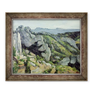 Tablou inramat - Paul Cezanne - Stanci la LEstaque, 50 x 60 cm
