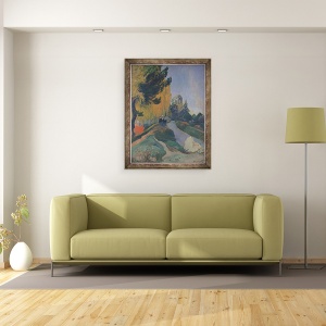 Tablou inramat - Paul Gauguin - Alyscamps, Arles, 70 x 90 cm - Img 2