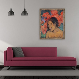 Tablou inramat - Paul Gauguin - Aurul trupurilor II, 50 x 60 cm - Img 2