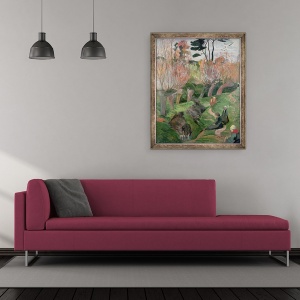 Tablou inramat - Paul Gauguin - Breton Landscape, 50 x 60 cm - Img 2