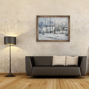 Tablou inramat - Paul Gauguin - Gradina sub zapada, 70 x 90 cm - Img 2