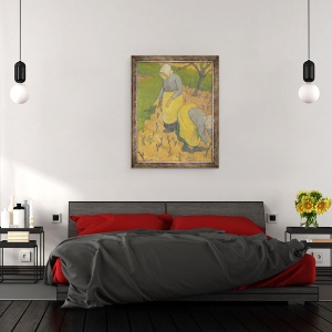 Tablou inramat - Paul Serusier - Femeile din podgorie, 60 x 80 cm - Img 3