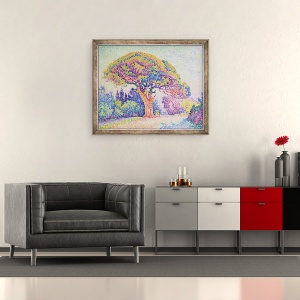 Tablou inramat - Paul Signac - Pinul de la St Tropez, 50 x 60 cm - Img 2