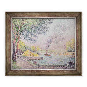 Tablou inramat - Paul Signac - Podul Debilly Footbridge, 50 x 60 cm
