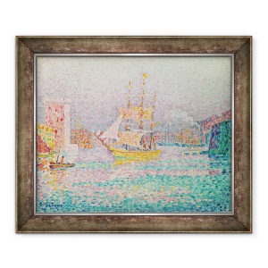 Tablou inramat - Paul Signac - Portul de la Marsilia, 50 x 60 cm