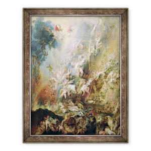 Tablou inramat - Peter Paul Rubens - Caderea celor blestemati, 60 x 80 cm