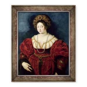 Tablou inramat - Peter Paul Rubens - Portret postum al Isabellei dEste, Marchiza de Mantua 1474-1539, 70 x 85 cm