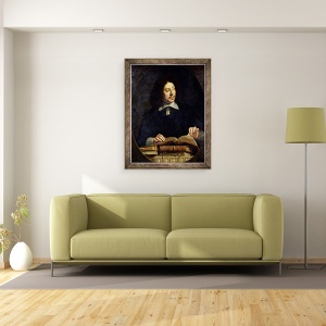 Tablou inramat - Philippe de Champaigne - Portret presupus a fi Etienne Delafons, 60 x 80 cm - Img 2