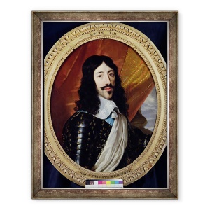 Tablou inramat - Philippe de Champaigne - Portretul lui Ludovic al XIII-lea 1601-43 dupa 1610, 60 x 80 cm