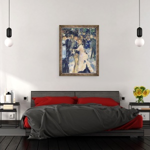 Tablou inramat - Pierre Auguste Renoir - Balul de la Moulin de la Galette I, 60 x 80 cm - Img 3