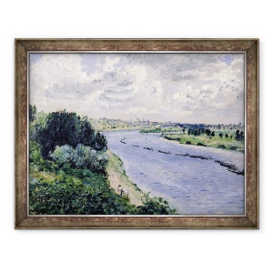 Tablou inramat - Pierre Auguste Renoir - Barje pe Sena, 60 x 80 cm