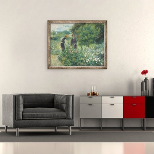 Tablou inramat - Pierre Auguste Renoir - Culegerea Flori, 50 x 60 cm - Img 2