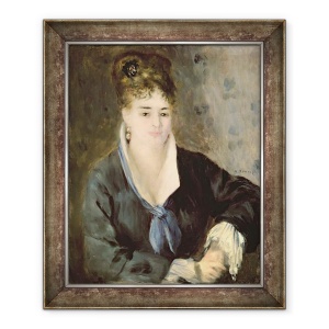 Tablou inramat - Pierre Auguste Renoir - Doamna in Negru, 70 x 85 cm